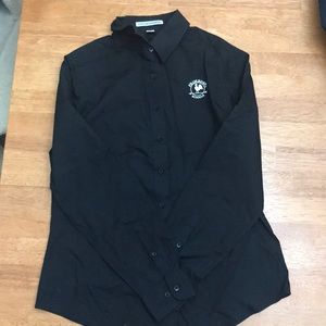 Primrose black long sleeve button up